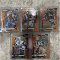 2024 panini orange laser Prizm refractor card lot