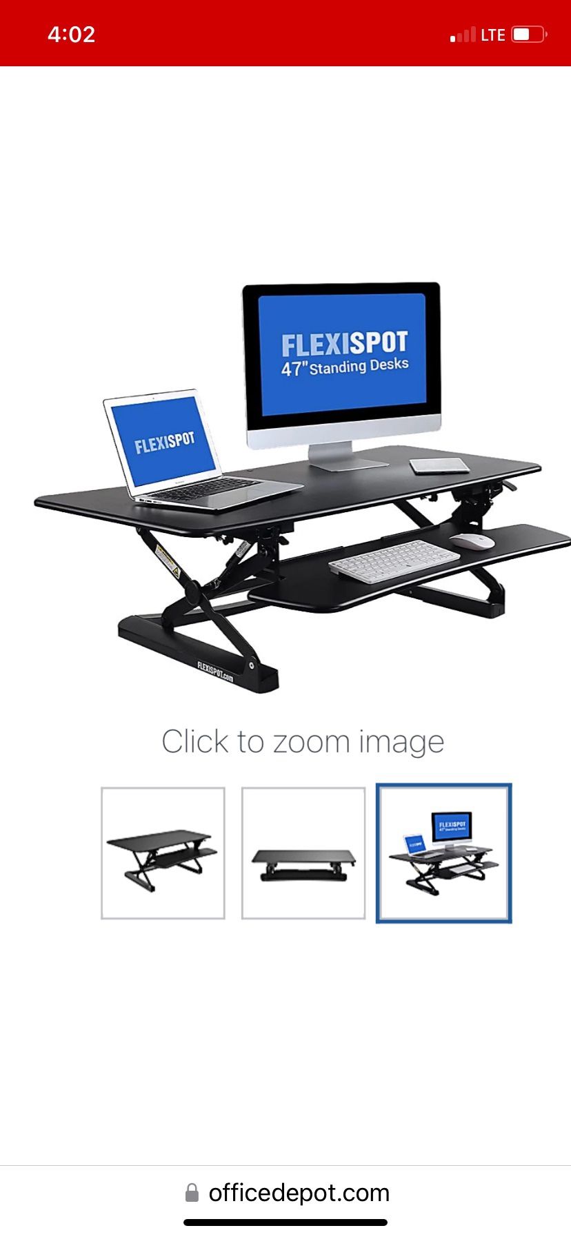 Flexispot Hight Adjustable Standing Desk Riser