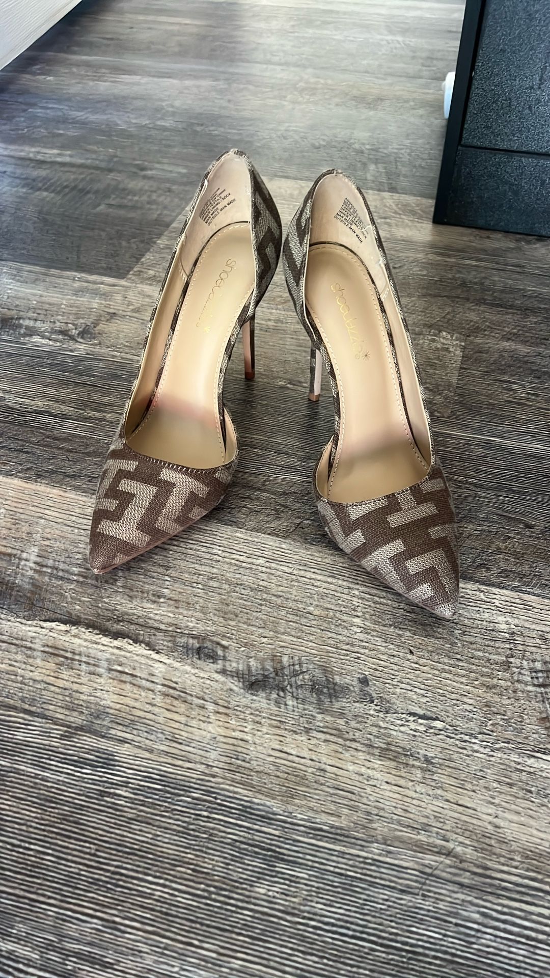 Brown And Cream Heels