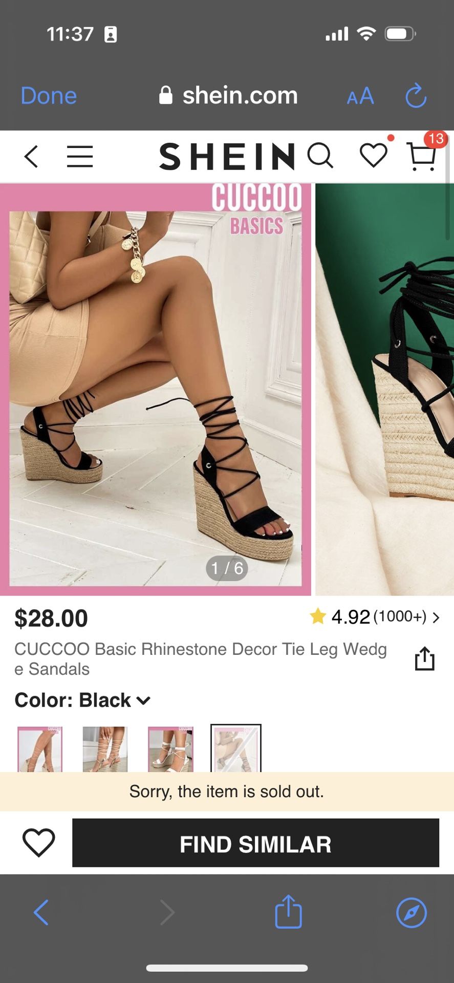 Tie Leg Wedge Sandals