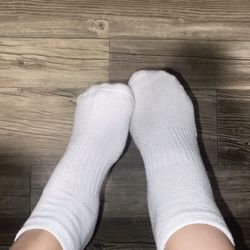 Used Worn White Socks 