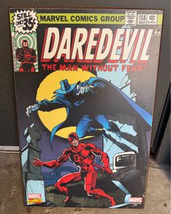 Marvel Comics Daredevil Wood cover art
