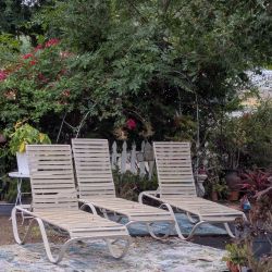 Patio Pool Slide Lounge Chairs
