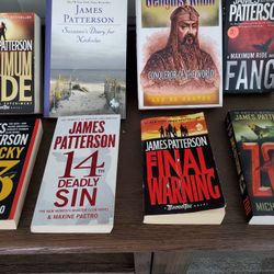 James Patterson  books and more/ each separate 
