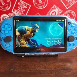 Aqua Blue PS Vita 2000