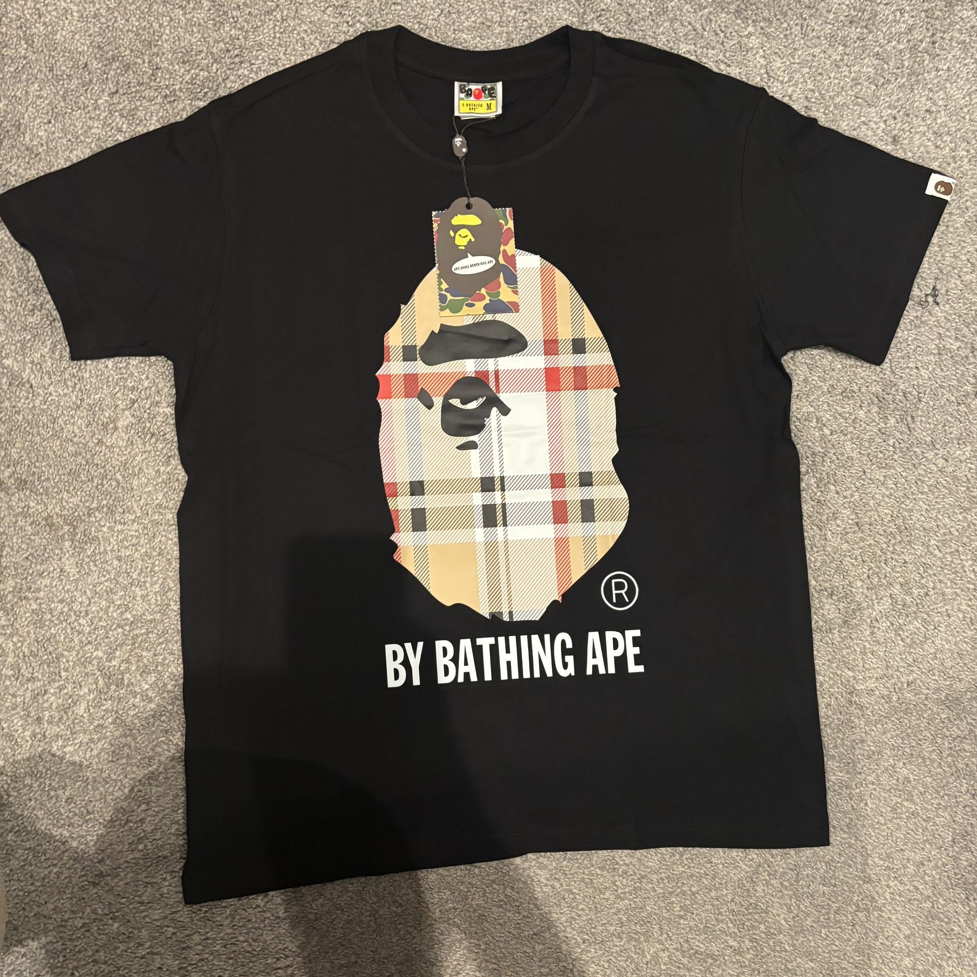 Bape x Burberry Shirt,Size Medium