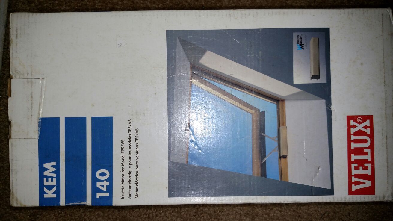 Velux Kem 140 electric motor for skylights.