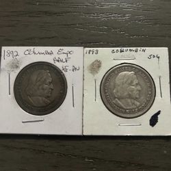 1892/1893 Columbia expo silver half dollar