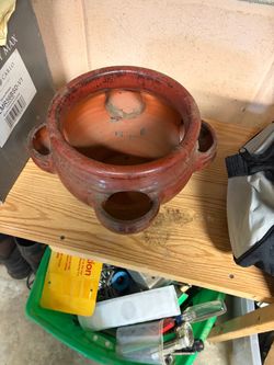 Rustic Terracotta Clay Pot withHandles