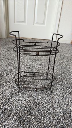 Rubbed Oil Metal Bathroom Organizet
