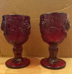Ruby Red Goblets Wild Rose Madonna Inn Perfect