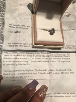 Forever stone by Charles & Colvard