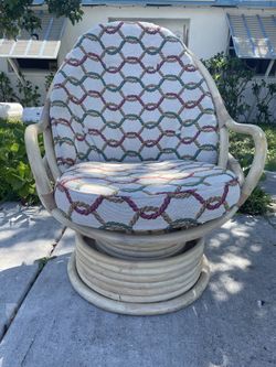 Vintage Rattan / Bamboo Rocker / Lounger