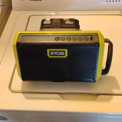 Ryobi One Bluetooth Speaker With Battery 