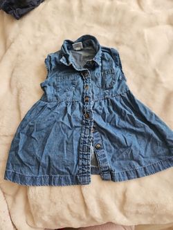 Cute jean dress for babygirl 9months