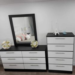 Brand New Dresser with Mirror and Chest / Comoda con Espejo y Gavetero Nuevos … Delivery Available 🚚