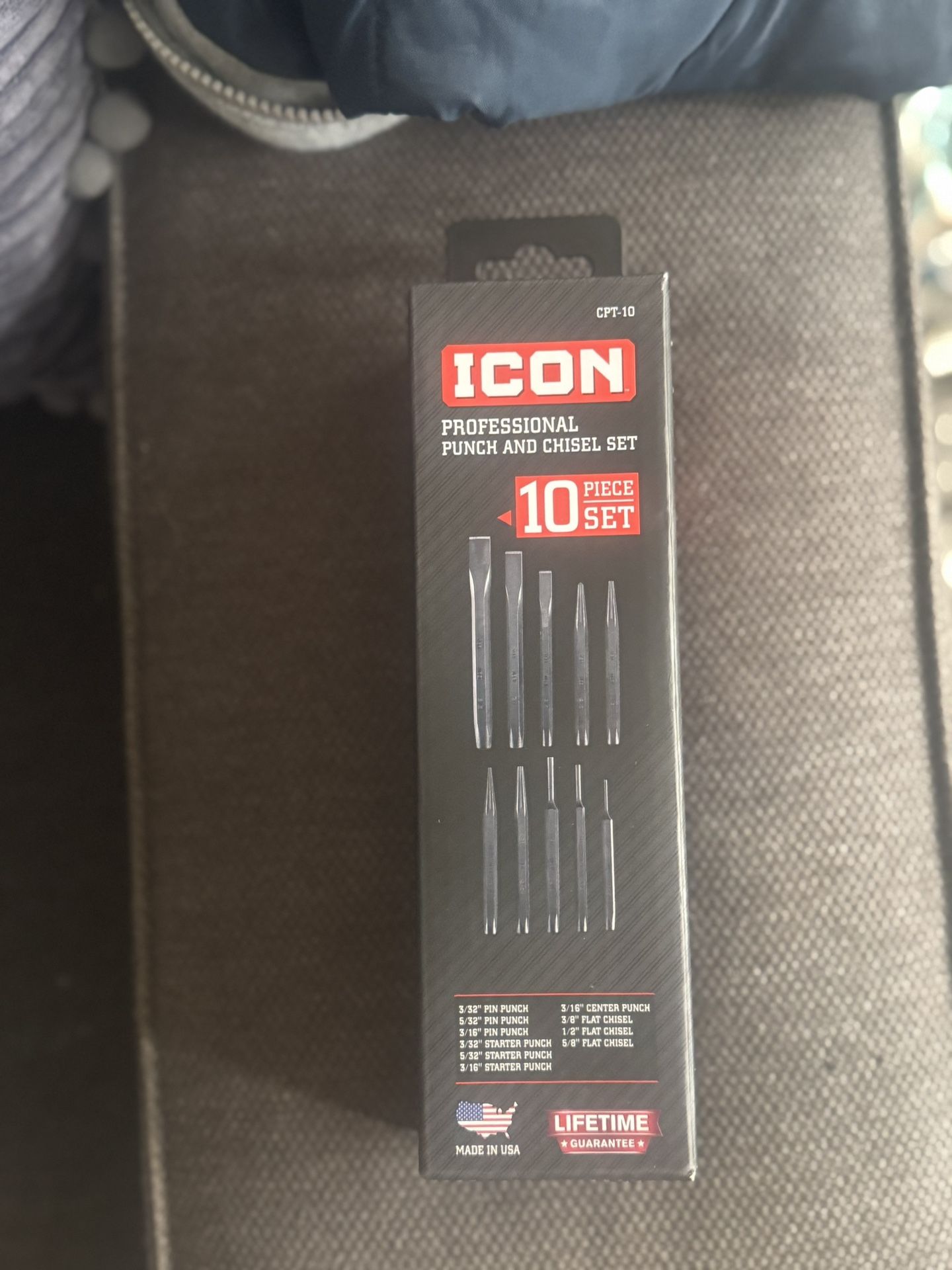 Icon Professional Punch, And Chisel Set Brand New