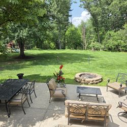 11 Piece Patio Set, Sunbrella Cushions