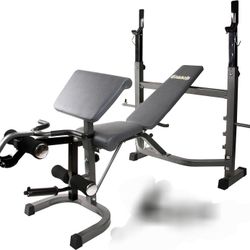 Weight Bench And Weights 