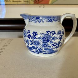 Sweet Vintage Blue & White Spode Creamer