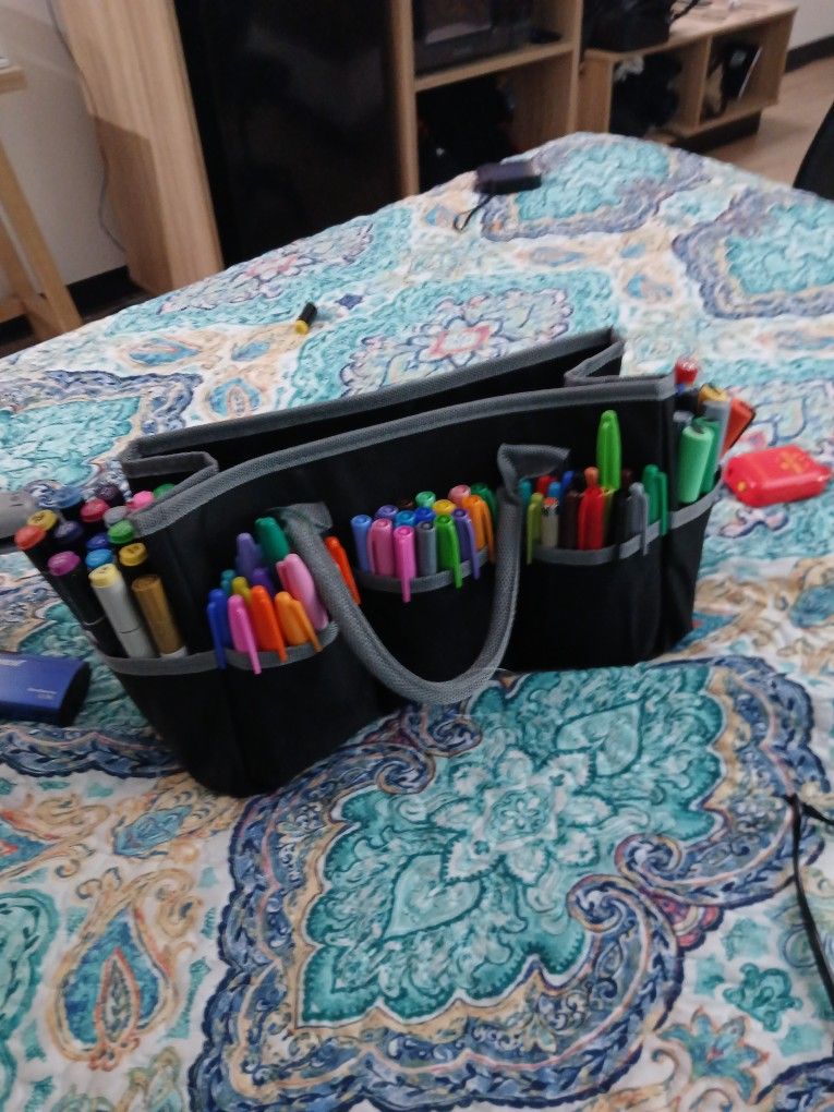 Paint Markers, Pens, Fine Point Pens, Brushes.