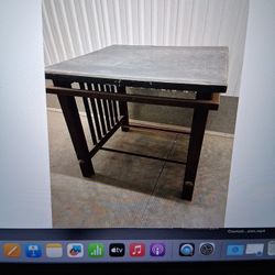 Selling (3) Solid Cast Iron - Black Top Tables
