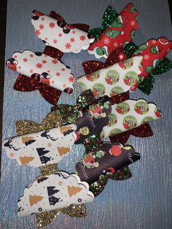 4in Christmas bows