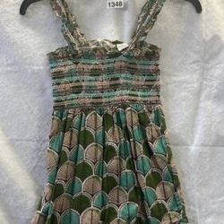 Women's Sleeveless Dress, Color Multicolor, Size Small