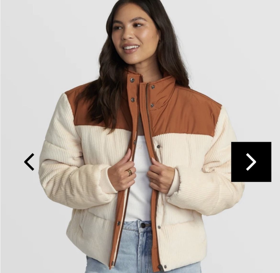 NEW RVCA corduroy jacket size M