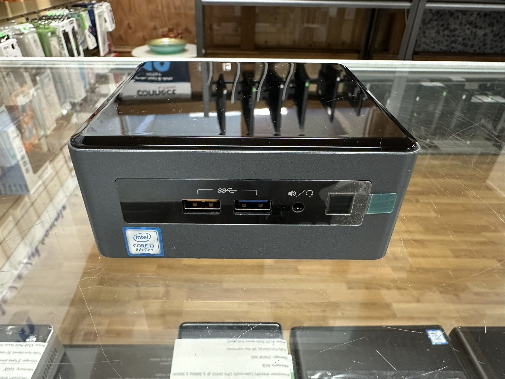 NUC Model NUC8CY mini desktop computer core i3-8th gen 4GB RAM 2 hard drives (128GB SSD & 1TB HDD)