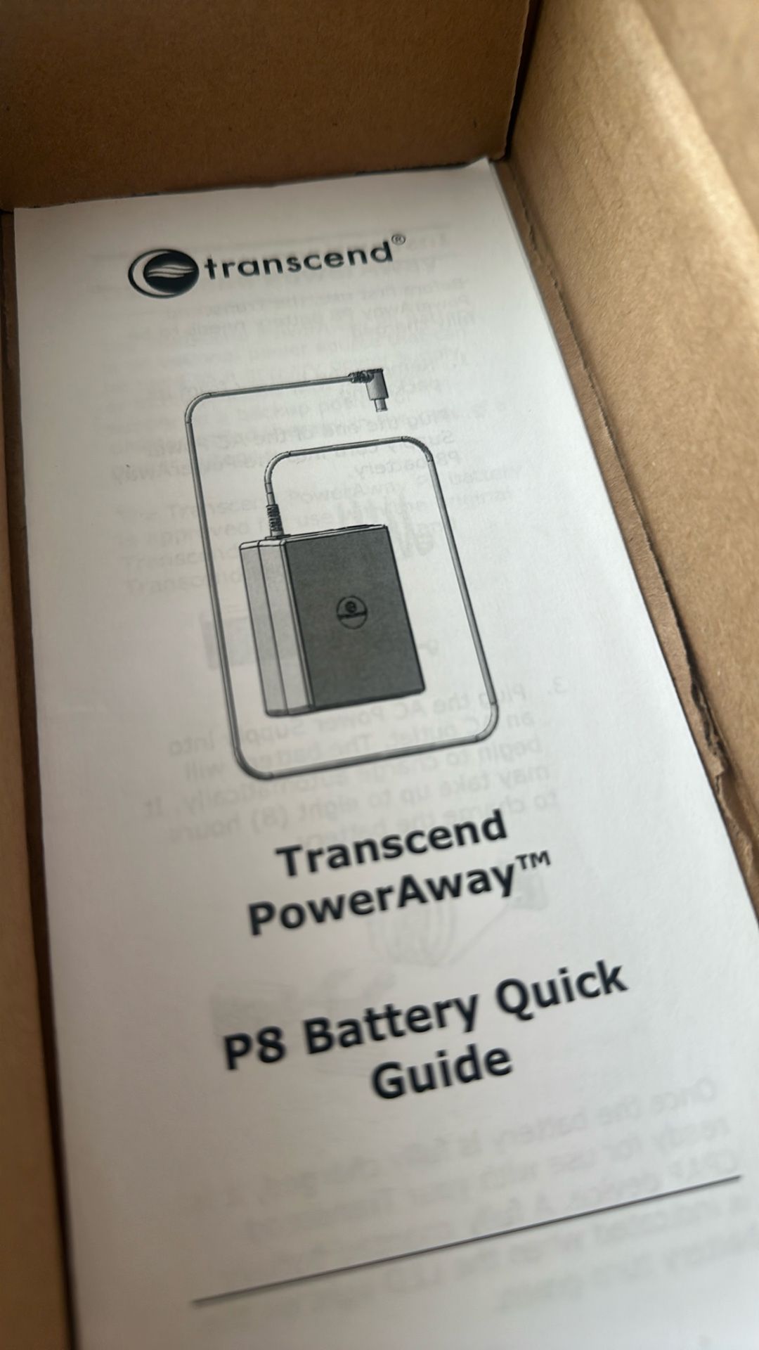 Transcend PowerAway Battery - White