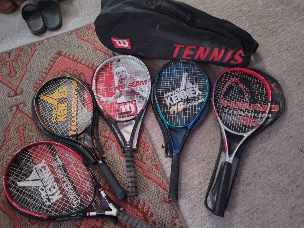 Pro Kennex Wilson Head Tennis Rackets With Wilson Carry Bag With Strap