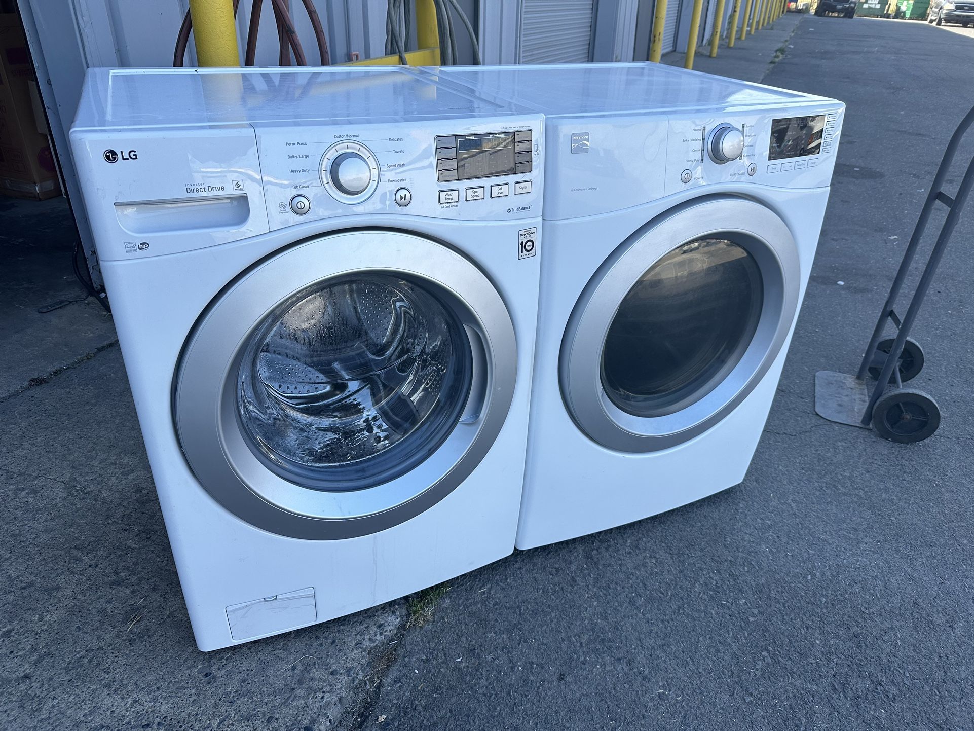 Decent frontload LG washer and Kenmore gas dryer can deliver