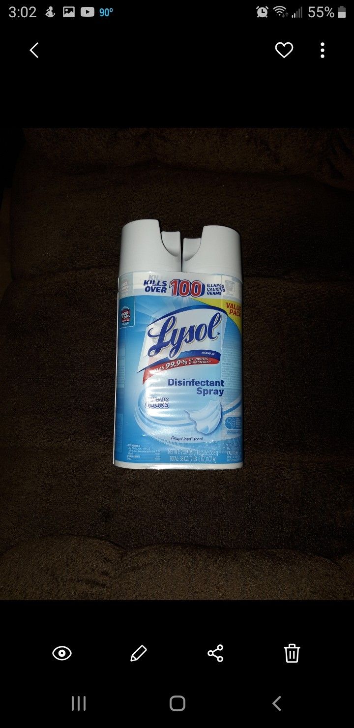 Lysol disinfectant