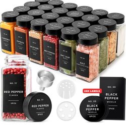 24 Spice Containers With Labels New In Box Pick Up In Pomona $35