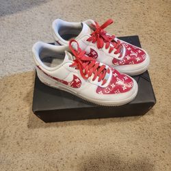 Size 9 Customized Louis Vuitton Nike Air Force 1