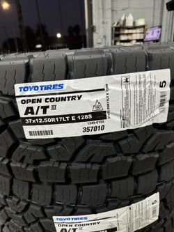 37x12.50R17 Toyo Open Country AT3 *$315 EACH SPECIAL PRICE🔥✅*