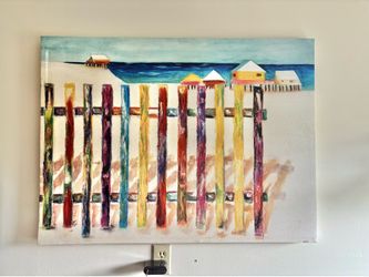 Large Beach Canvas Painting