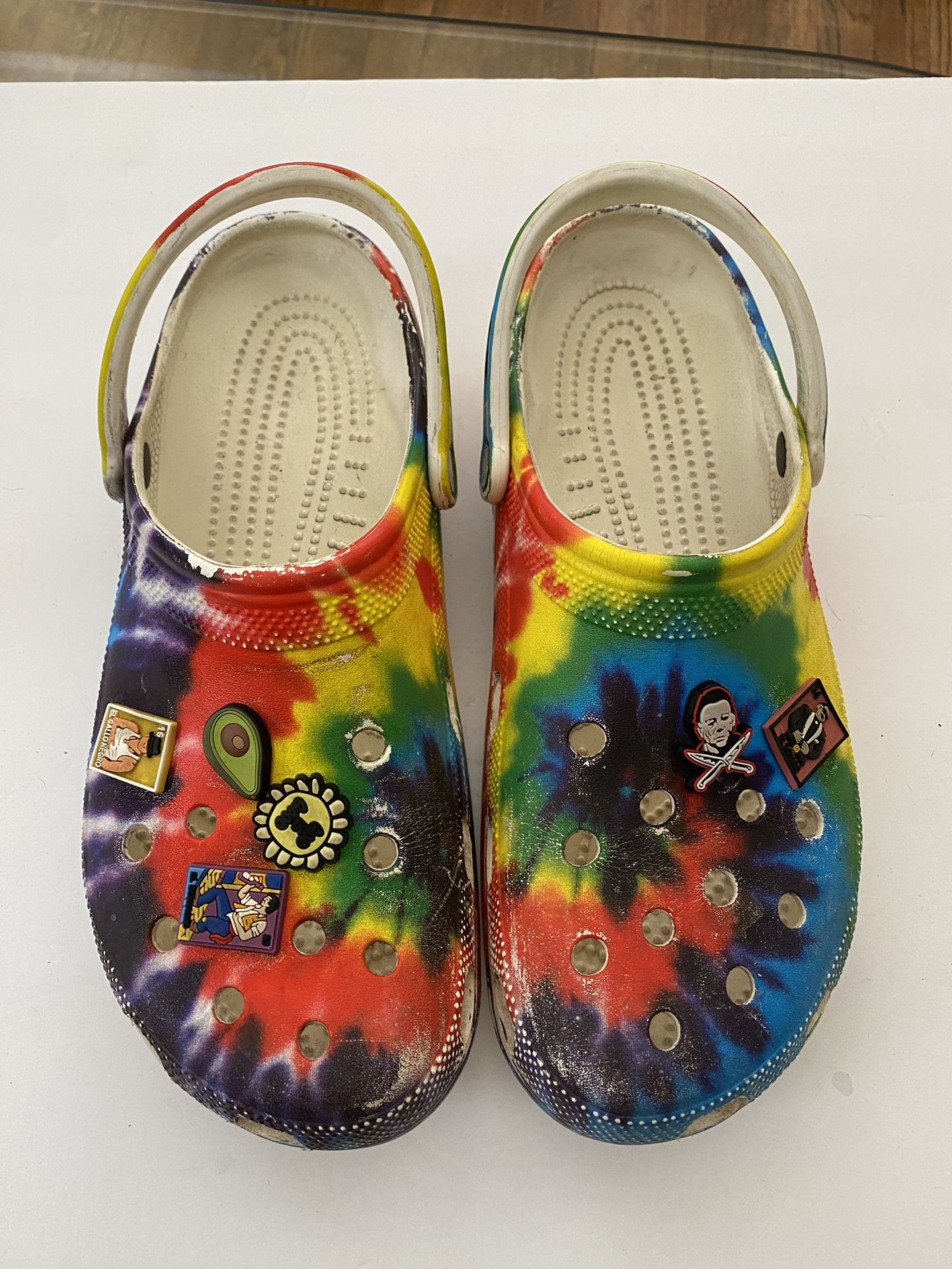 Men's tie dye crocs size 13 w/jibbitz for Sale in San Jose, CA OfferUp