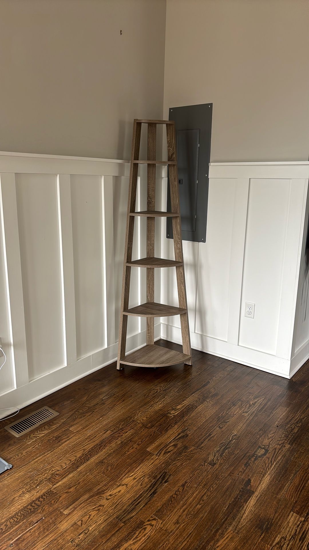 Gray Corner Shelf