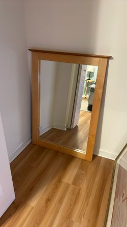 Cherry And Maple Wood Mirror