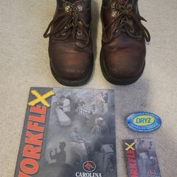 CAROLINA WorkFlex Safety Toe Leather Work Shoe 10D