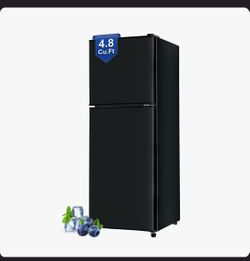 Black 4.8 Cu.Ft Two-Door Compact Refrigerator
