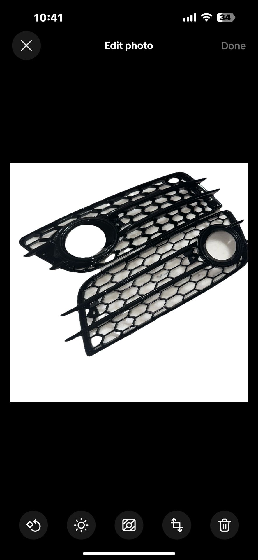 2010-2012  Audi S4 HONEYCOMB Fog Light Covers Brand New In Box  