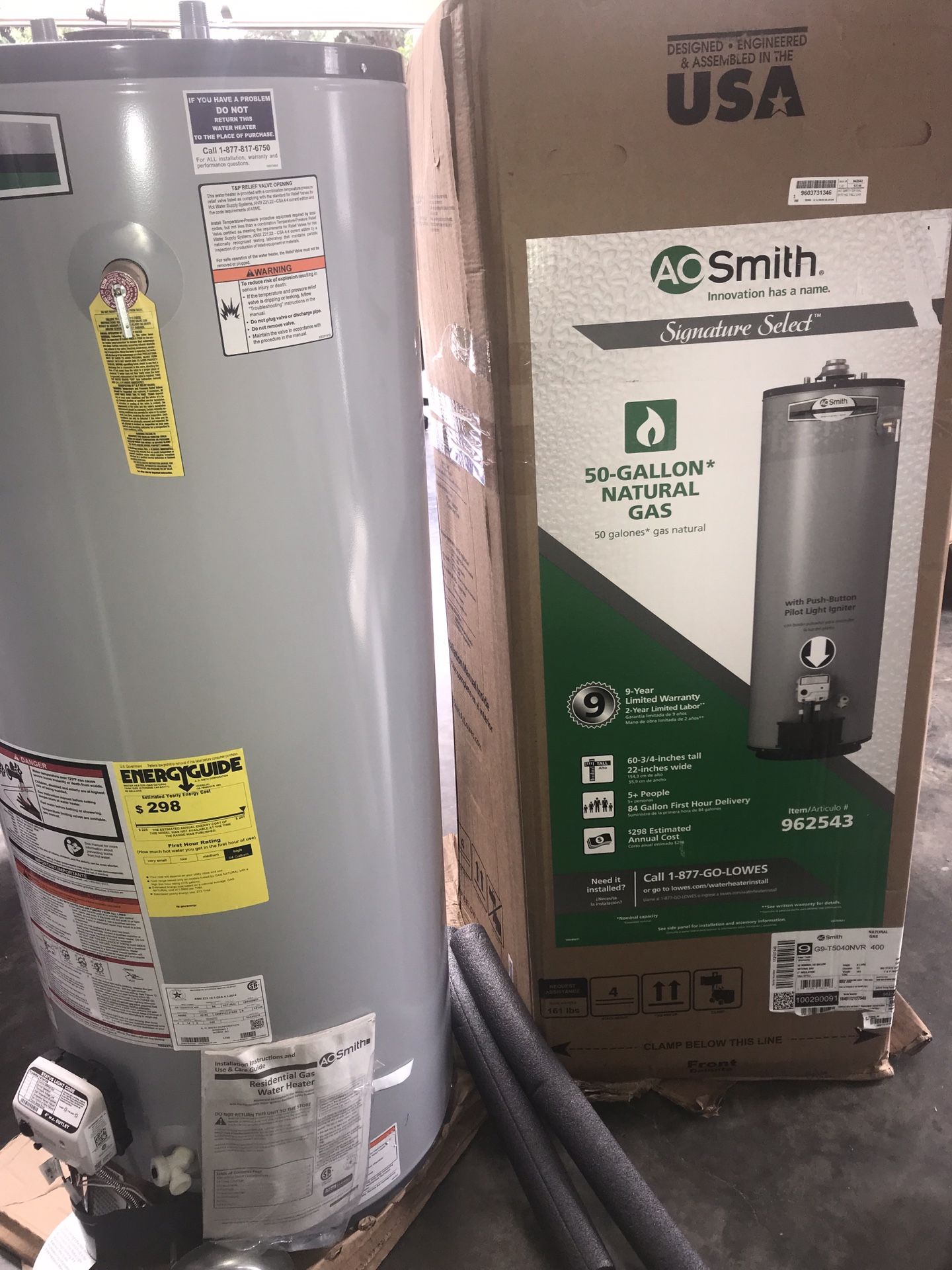AO Smith Gas Water Heater