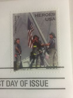 9/11 Heroes First day of issue NYC 2002 Set Of 4