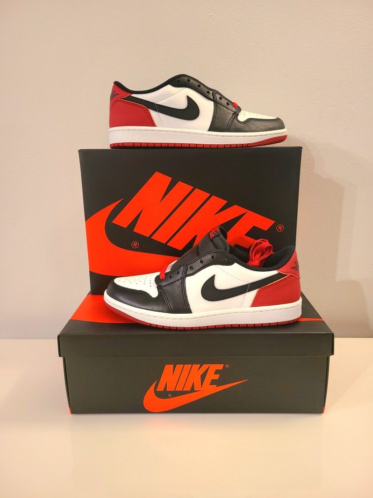 🔥💦 Size 8 - Jordan 1 Retro Low OG Black Toe 💦🔥