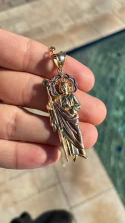 14k San Judas Tadeo Pendant • Dije