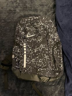 Nike Elite Backpack Black White Marble Print