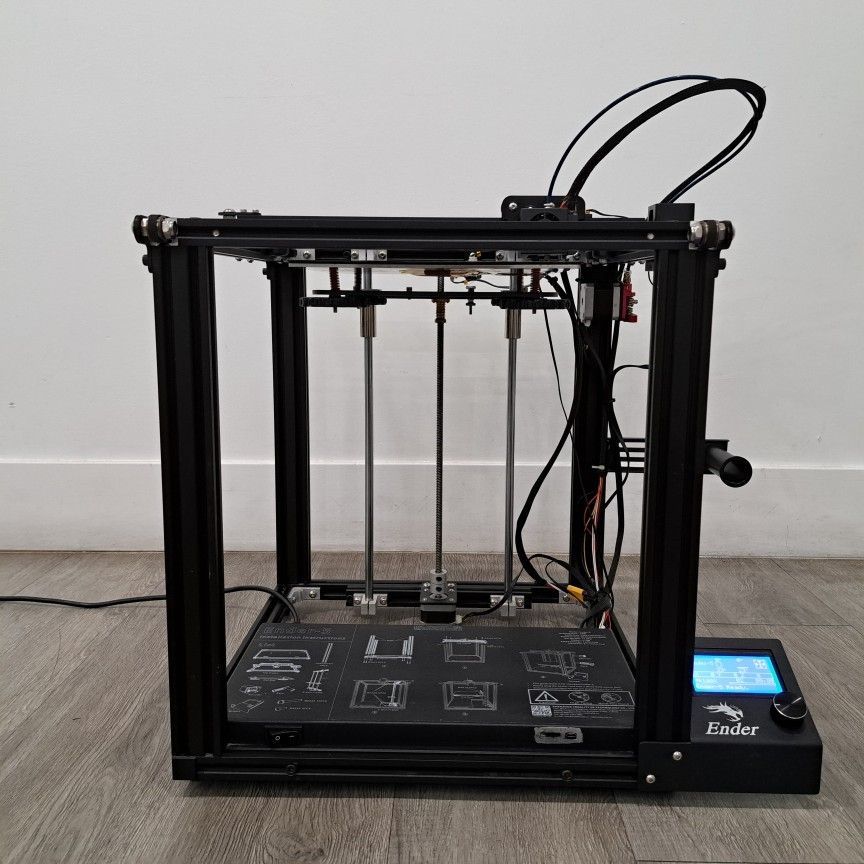 Used Working Creality Ender 5 3D Printer with Extra Nozzles and 8GB SD Card